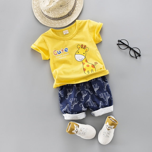 1-4Y Girl/Boy Summer Clothing Set
