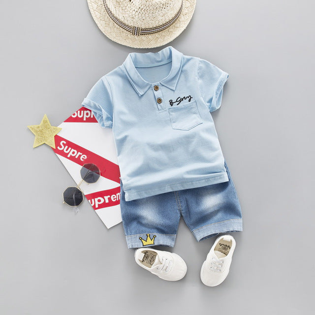 Boys Baby Clothing Cotton Summer Clothes Sets