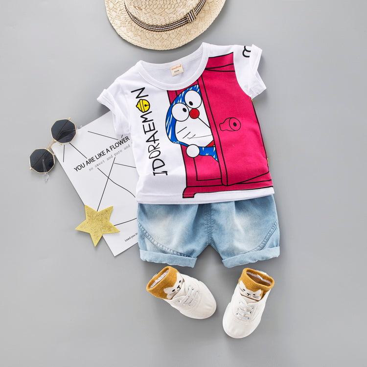 Cartoon Toddler Boy Clothes Summer